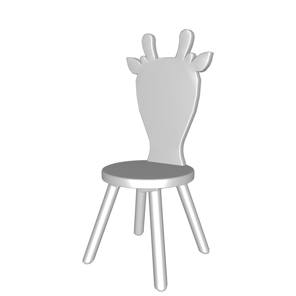 Chaise animal cerf v1