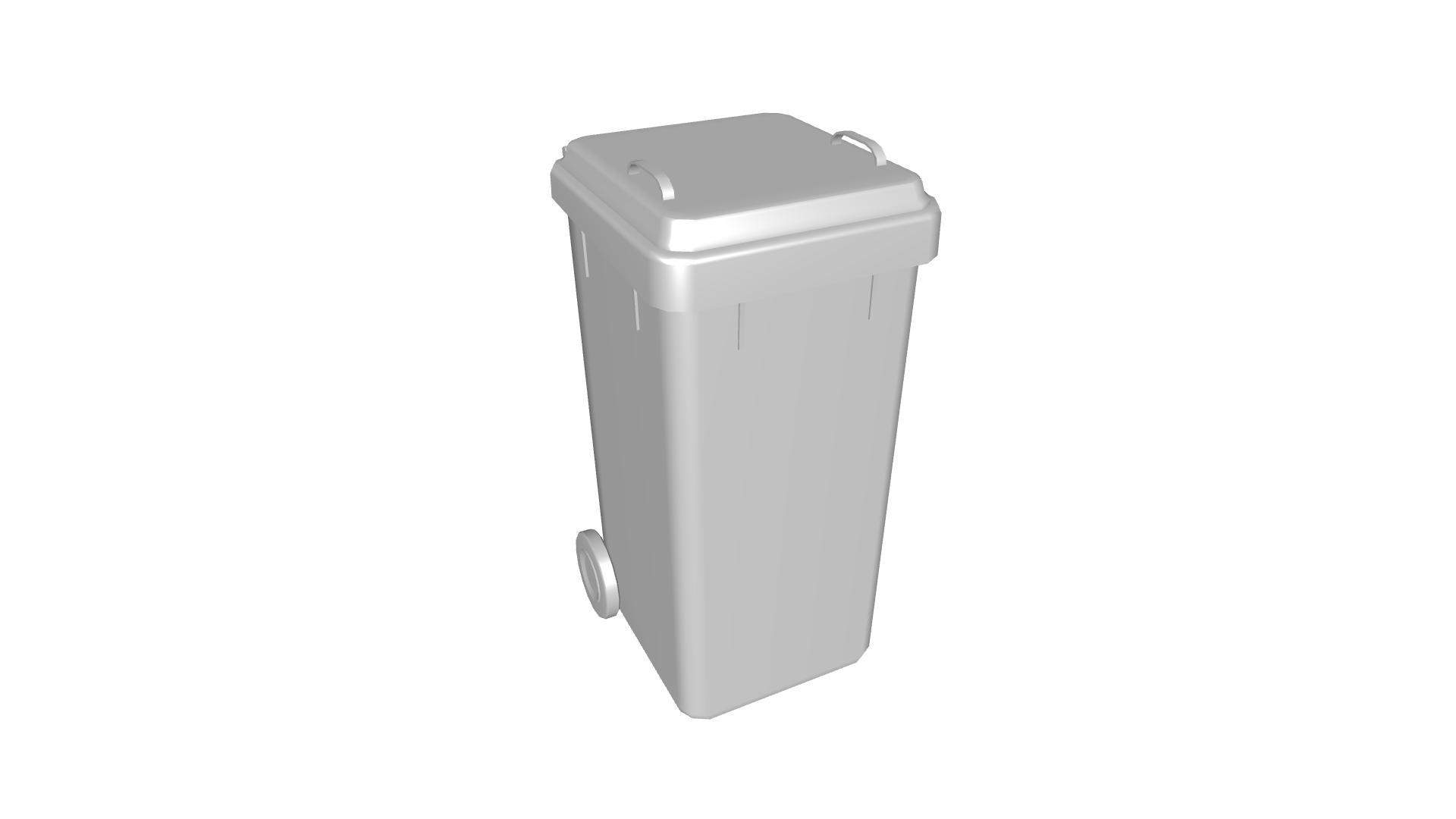 Poubelle en plastique et laiton v1