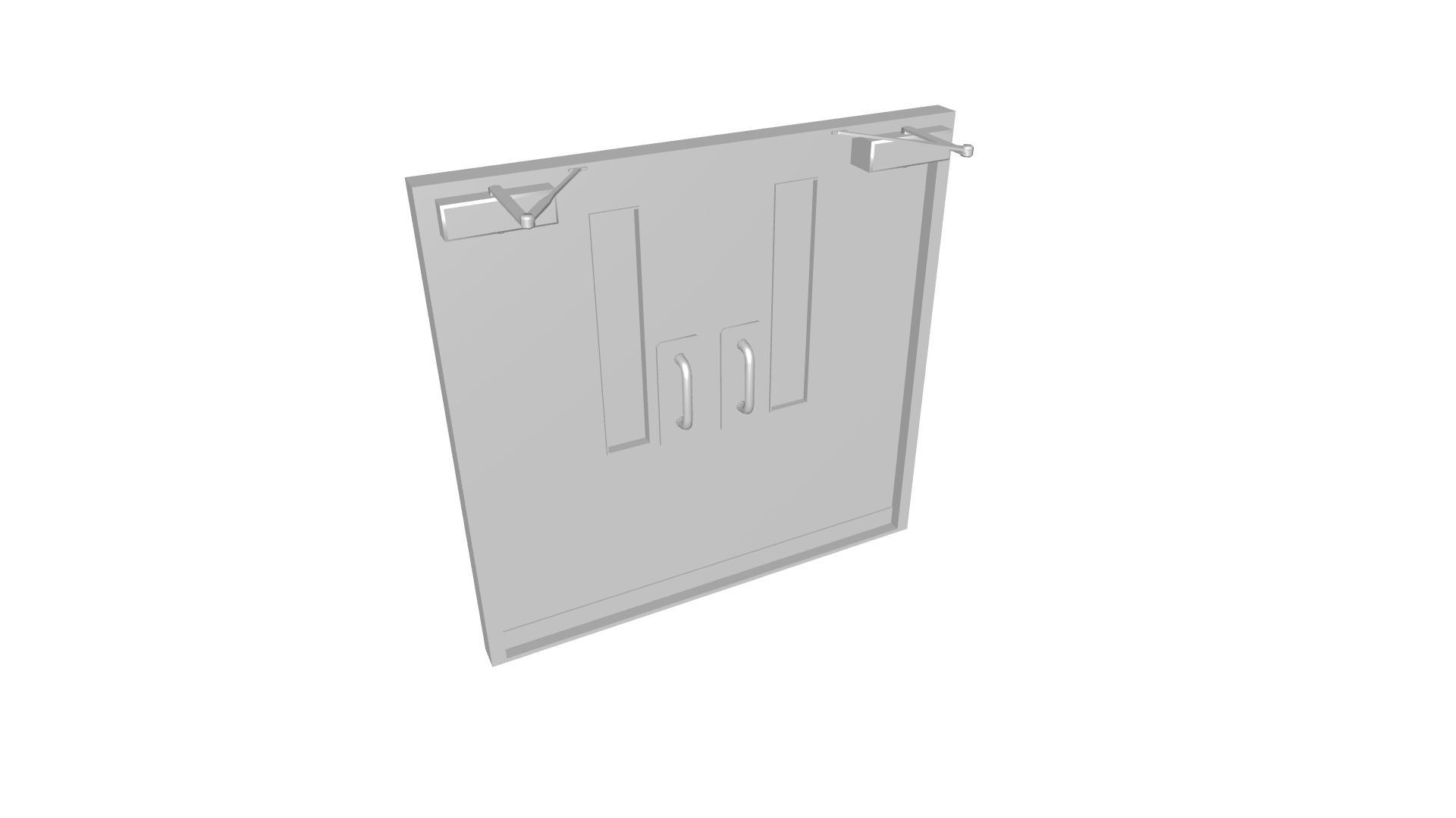 Cadre de porte double de salle d'inventaire v1