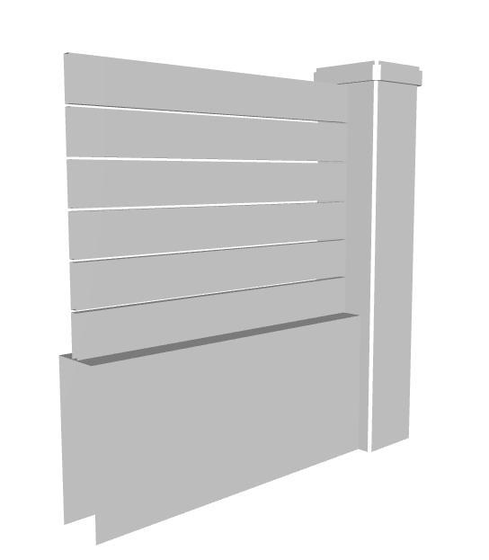 Cloture avec pilier v1