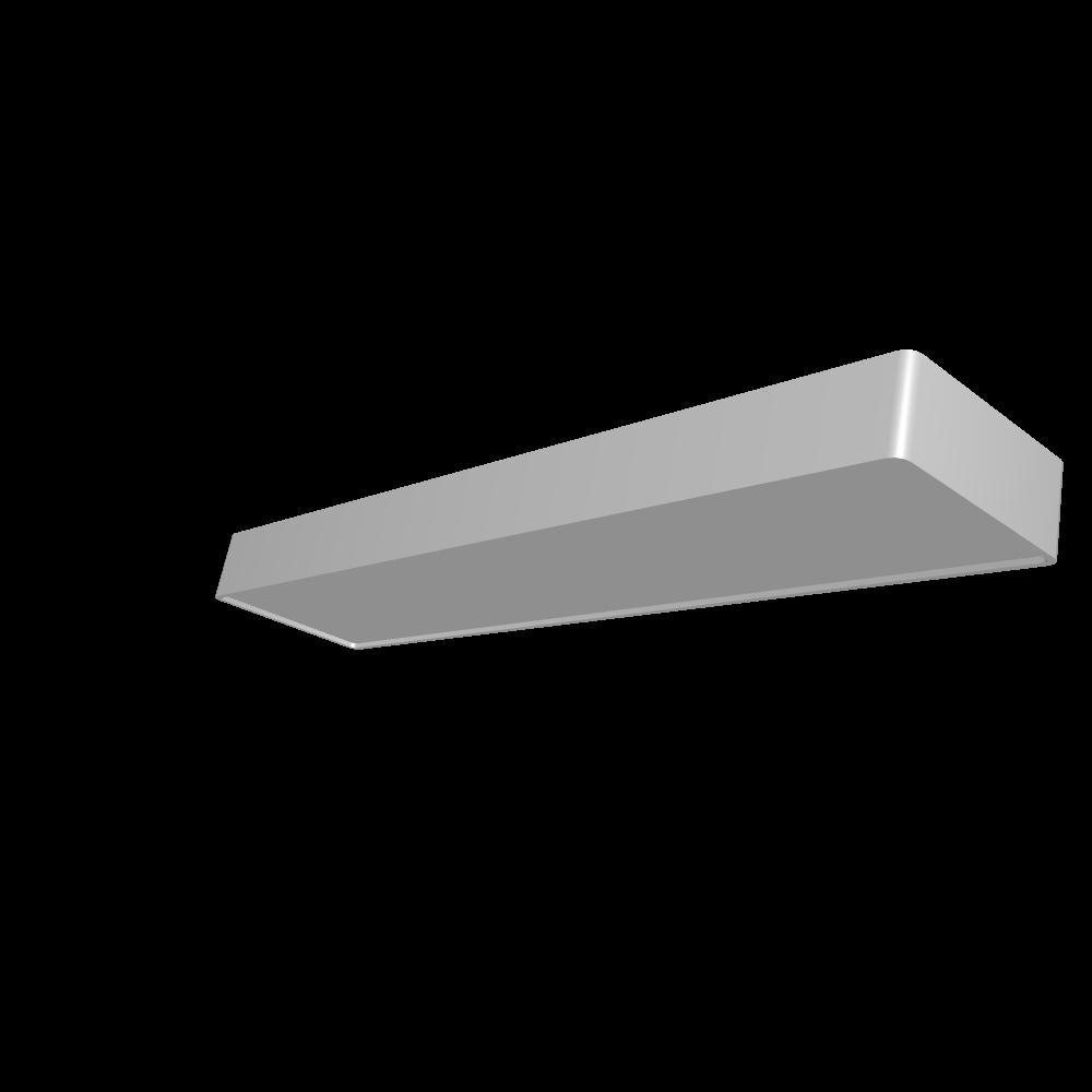 Plafonnier simple pour couloir et bureau v1