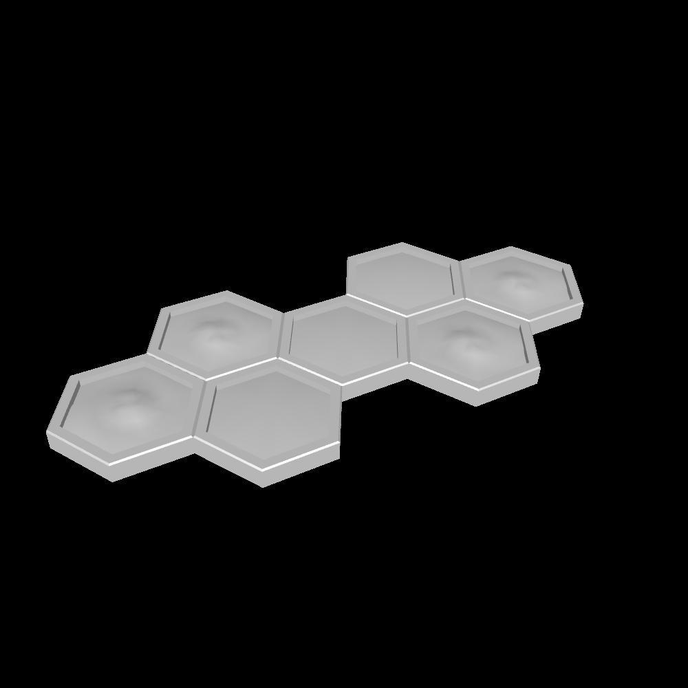 Motif hexagonal en mousse v1