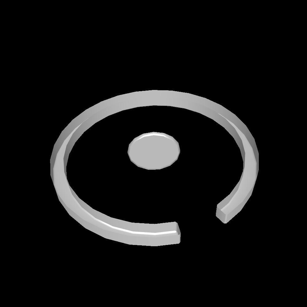 Grand plafonnier de couloir et bureau en cercle v1